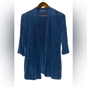 Chico’s Slinky Open Front‎ Cardigan Size S Tall Casual Travel Vacation Summer